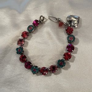 Mariana Bracelet with Pink & Blue Crystals